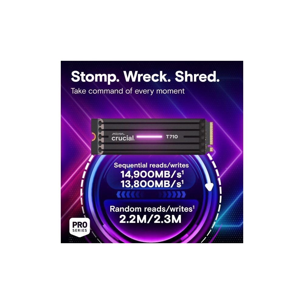 Produktbild för Crucial T710 - SSD - 4 TB - PCI Express 5.0 (NVMe)