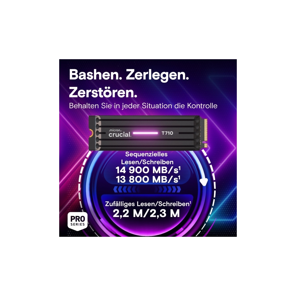 Produktbild för Crucial T710 - SSD - 4 TB - PCI Express 5.0 (NVMe)