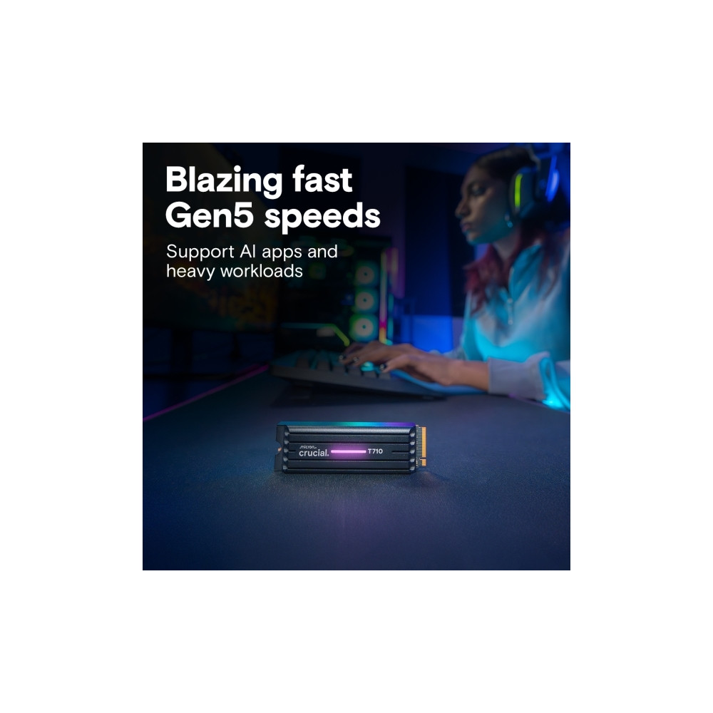 Produktbild för Crucial T710 - SSD - 4 TB - PCI Express 5.0 (NVMe)