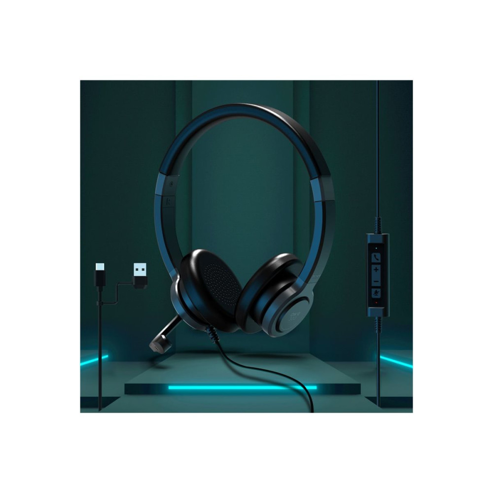 Produktbild för PORT Connect PRO ON'R 300 - headset - USB-A