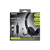 Produktbild för PORT Connect PRO ON'R 300 - headset - USB-A
