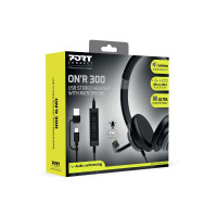 Produktbild för PORT Connect PRO ON'R 300 - headset - USB-A