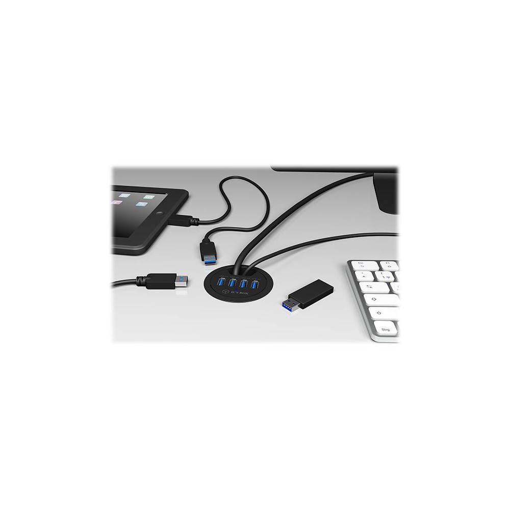 Produktbild för ICY BOX IB-HUB1403 - hubb - 4 portar