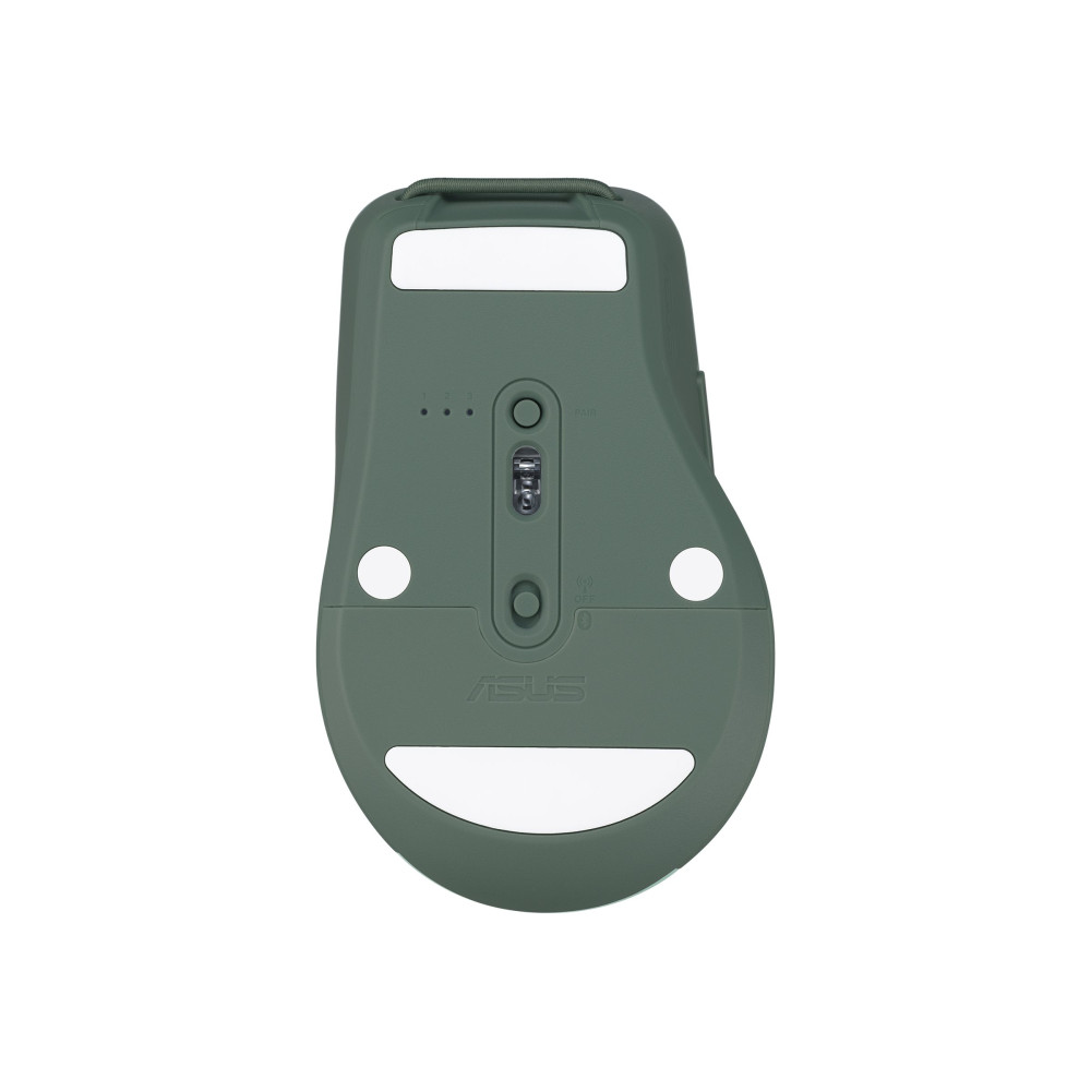 Produktbild för ASUS SmartO MD200 Silent Plus - mus - 2.4 GHz, Bluetooth - grönt te latte