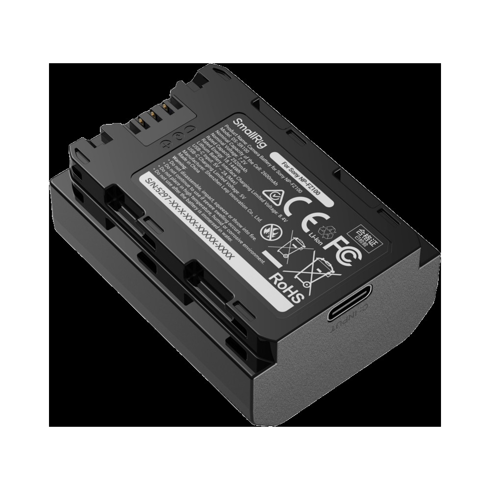 Produktbild för SmallRig 5297 USB-C Camera Battery with Power Display for Sony NP-FZ100