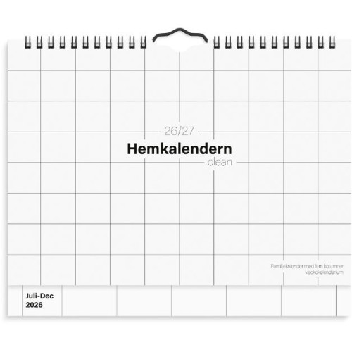 Burde Hemkalendern Clean 26/27