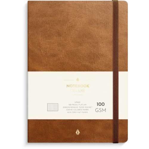 Burde Anteckningsbok BURDE Deluxe A5 brun