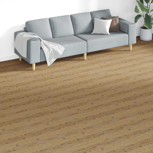vidaXL Golvplankor 18 pcs Valnöt Brun 5,26 m² PVC