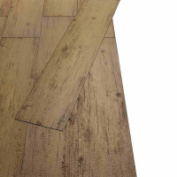 Produktbild för Golvplankor 18 pcs Valnöt Brun 5,26 m² PVC