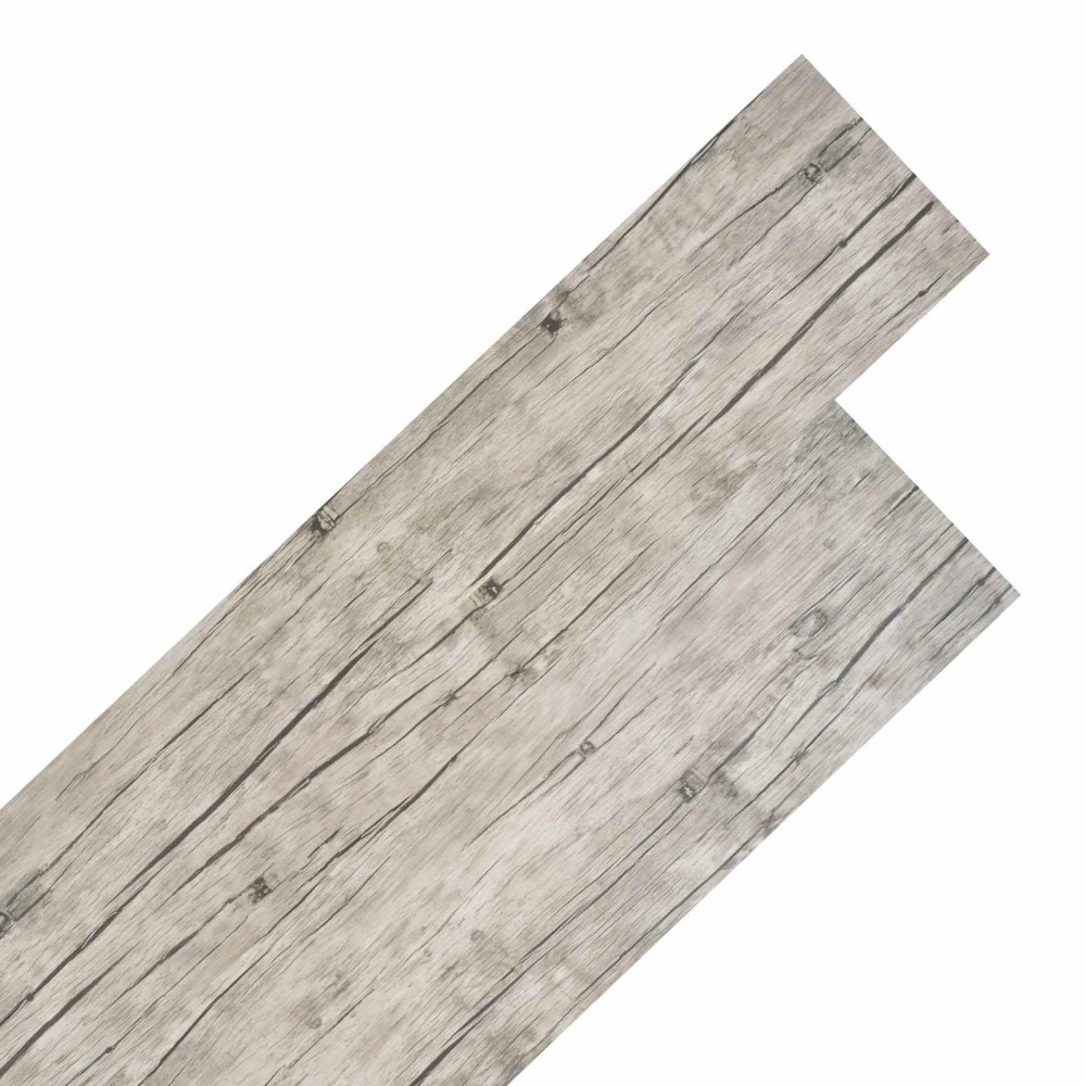 Produktbild för Golvplankor 18 pcs Grå 5,26 m² PVC