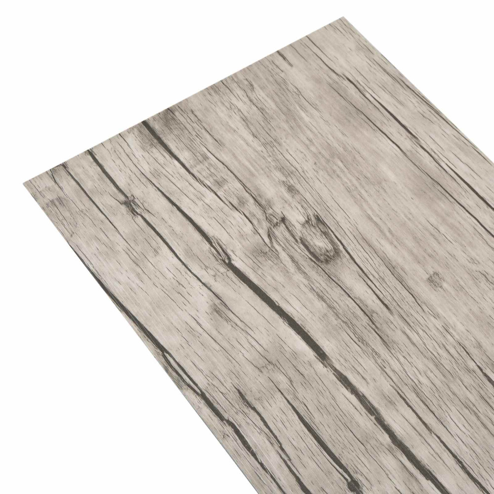 Produktbild för Golvplankor 18 pcs Grå 5,26 m² PVC