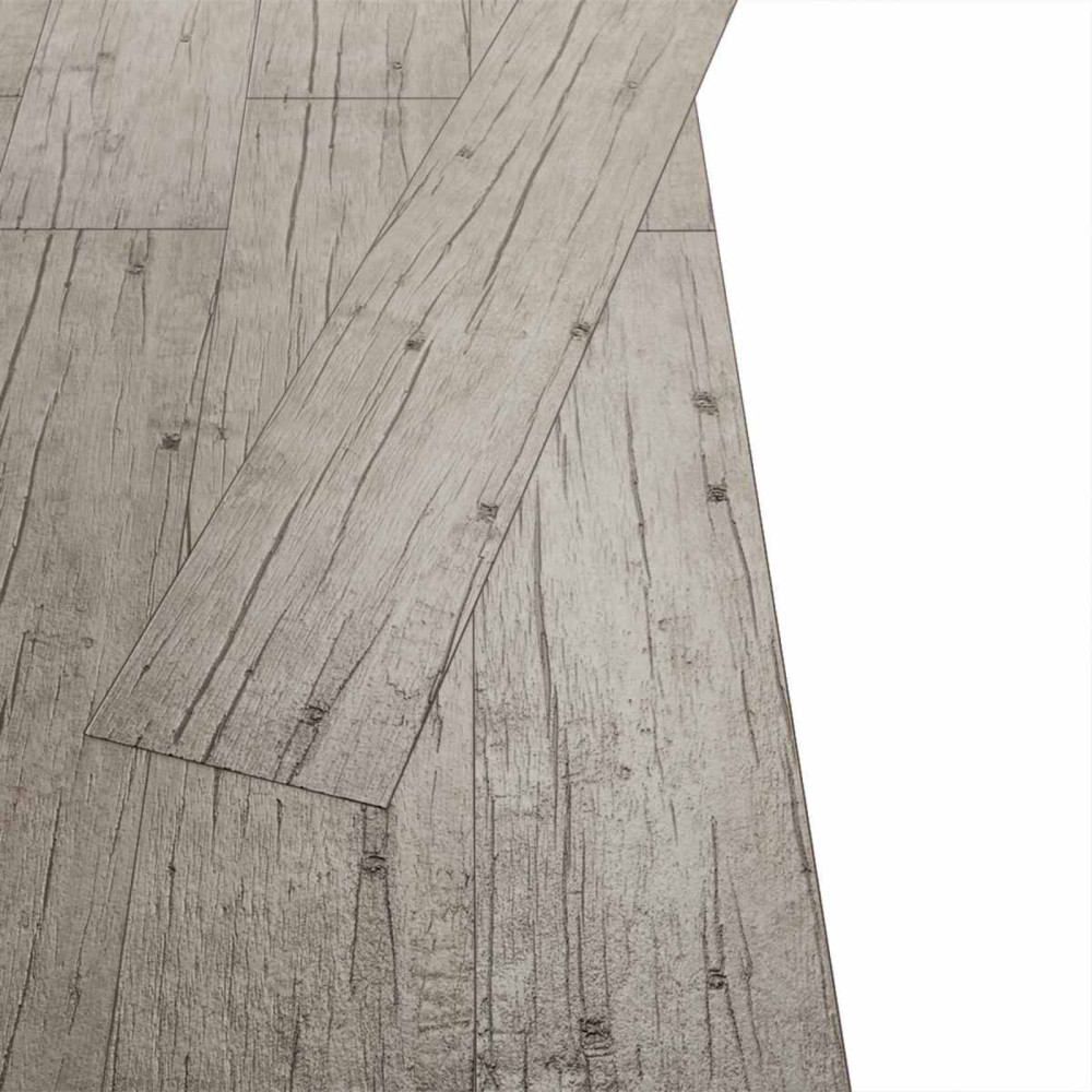 Produktbild för Golvplankor 18 pcs Grå 5,26 m² PVC