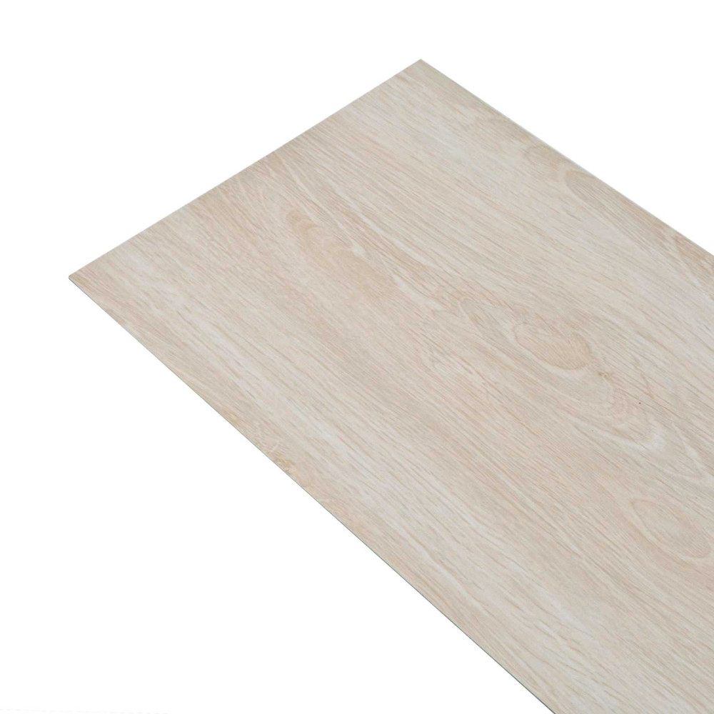 Produktbild för Golvplankor 18 pcs Vit 5,26 m² PVC