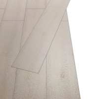 Produktbild för Golvplankor 18 pcs Vit 5,26 m² PVC