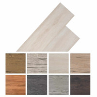 Produktbild för Golvplankor 18 pcs Vit 5,26 m² PVC