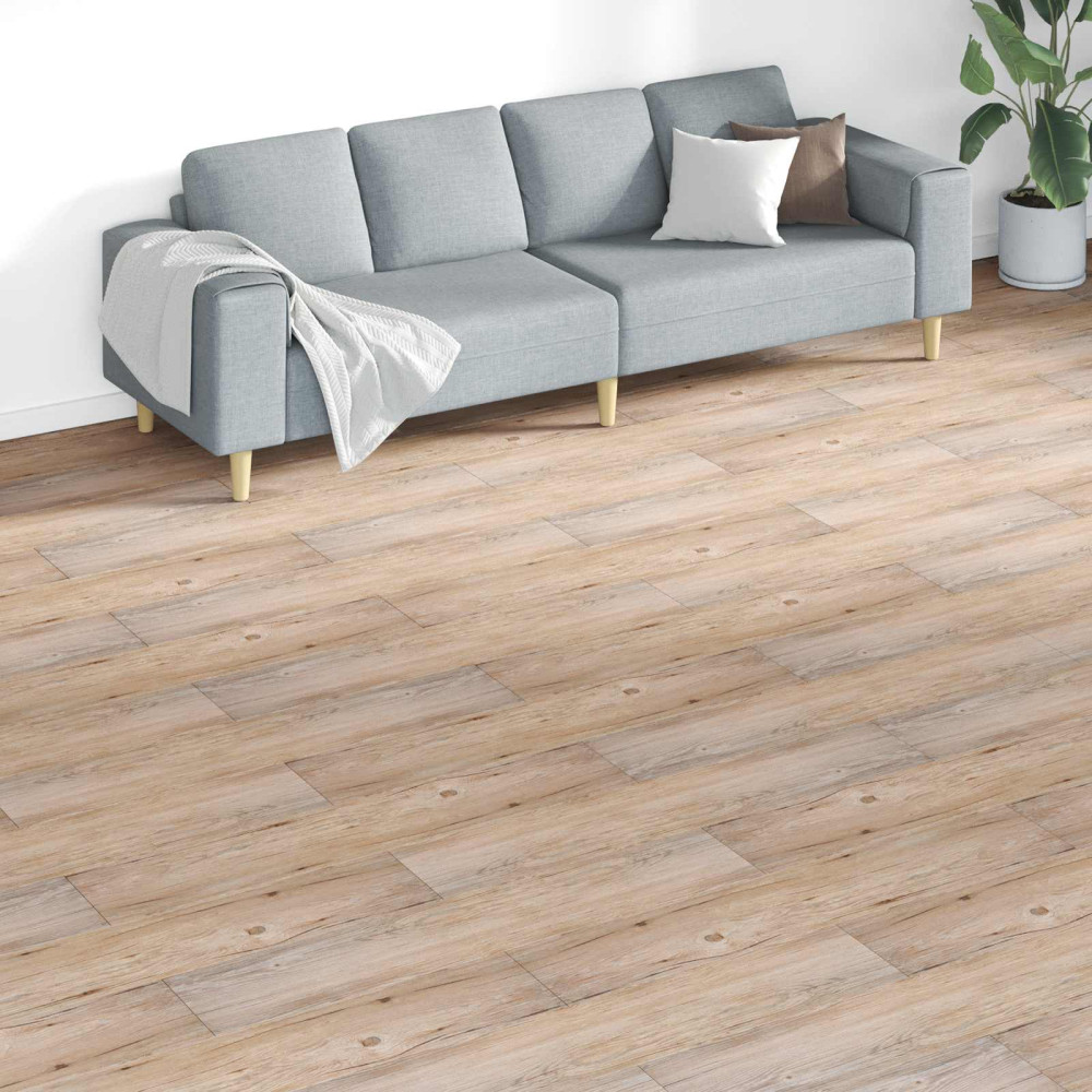 Produktbild för Golvplankor 18 pcs Brun 5,26 m² PVC
