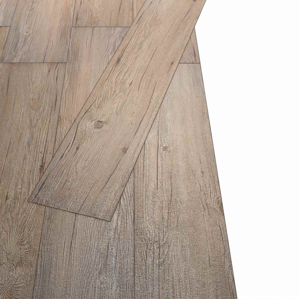 Produktbild för Golvplankor 18 pcs Brun 5,26 m² PVC