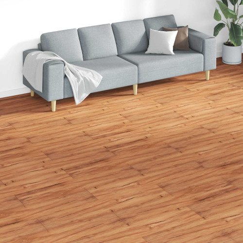 vidaXL Golvplankor 18 pcs Brun 5,26 m² PVC