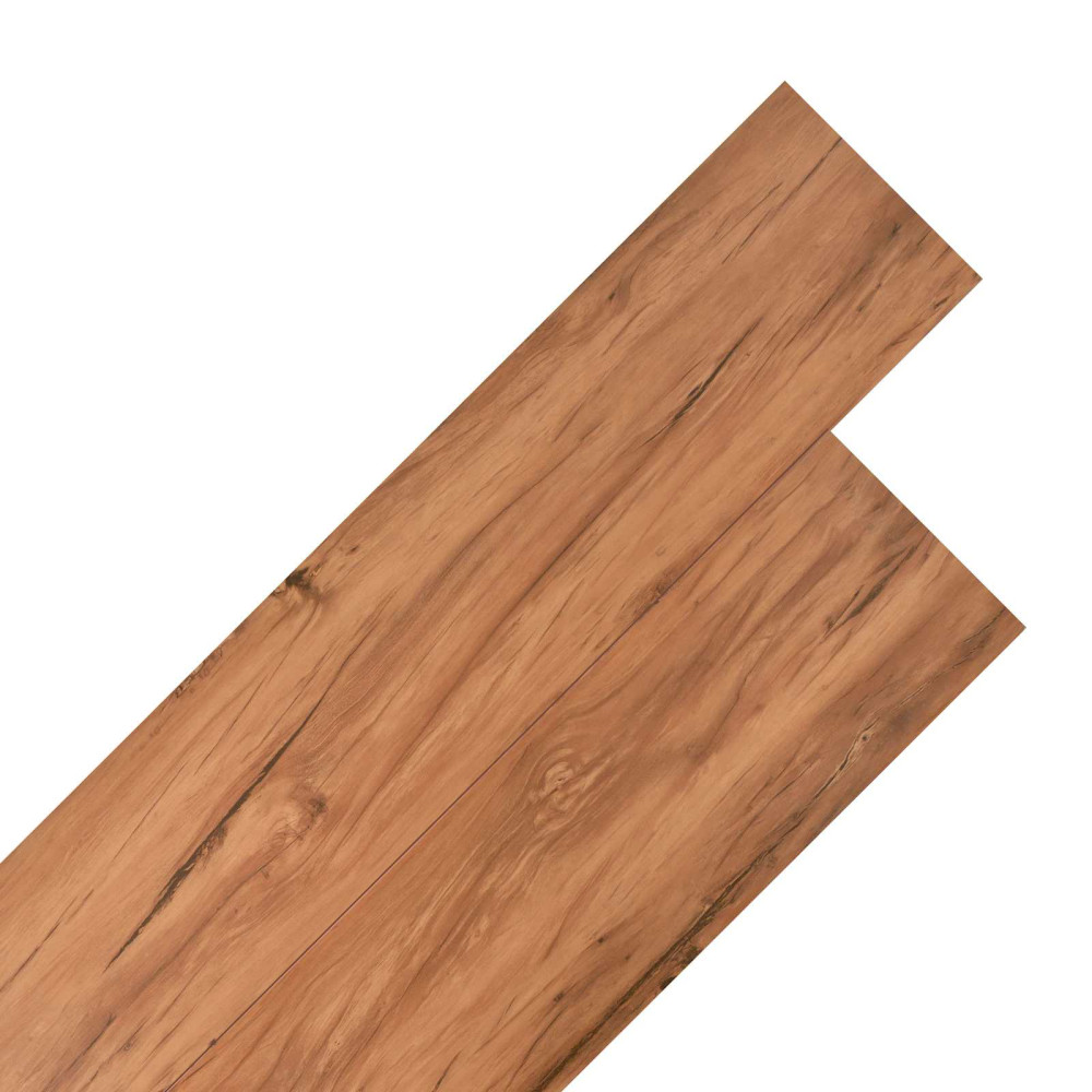 Produktbild för Golvplankor 18 pcs Brun 5,26 m² PVC