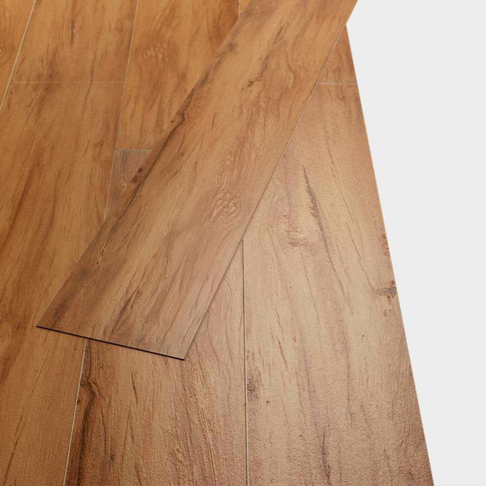 Produktbild för Golvplankor 18 pcs Brun 5,26 m² PVC