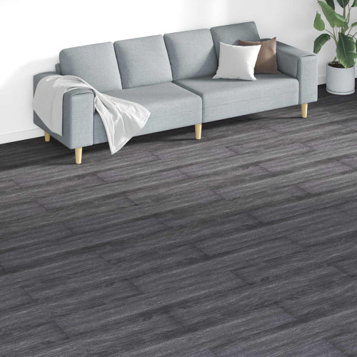 vidaXL Golvplankor 18 pcs Svart och Vitt 5,26 m² PVC