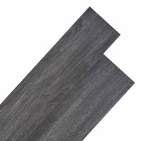 Produktbild för Golvplankor 18 pcs Svart och Vitt 5,26 m² PVC