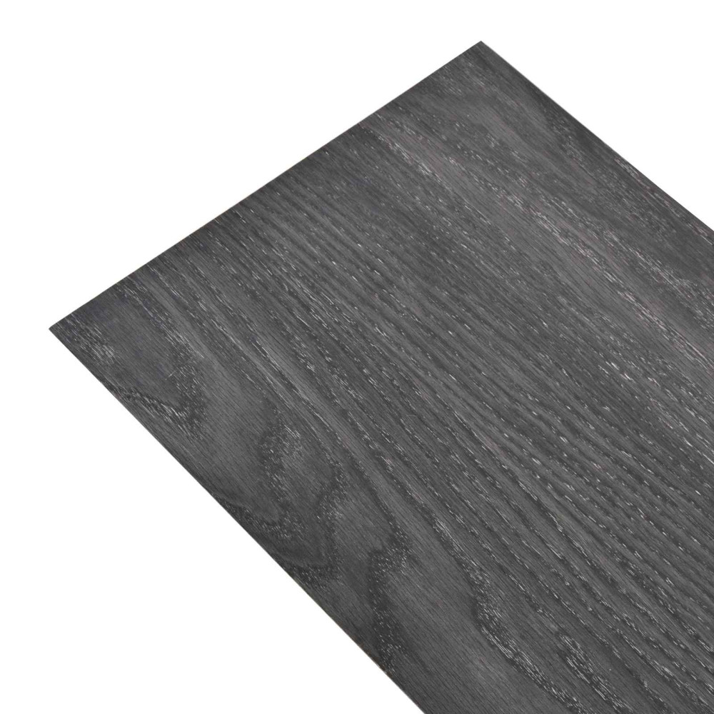 Produktbild för Golvplankor 18 pcs Svart och Vitt 5,26 m² PVC