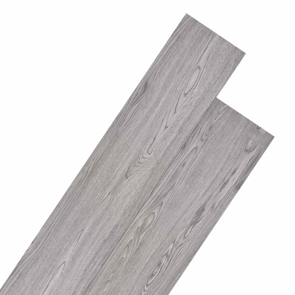 Produktbild för Golvplankor 18 pcs Mörkgrå 5,26 m² PVC