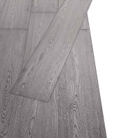 Produktbild för Golvplankor 18 pcs Mörkgrå 5,26 m² PVC
