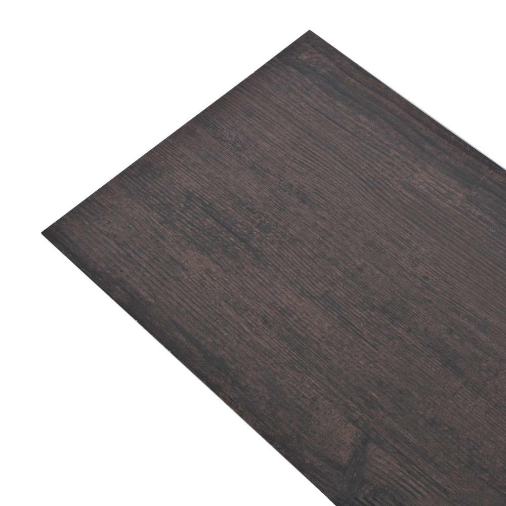 Produktbild för Golvplankor 18 pcs Mörkgrå 5,26 m² PVC