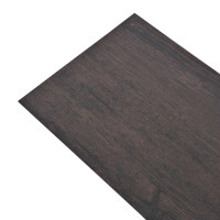 Produktbild för Golvplankor 18 pcs Mörkgrå 5,26 m² PVC