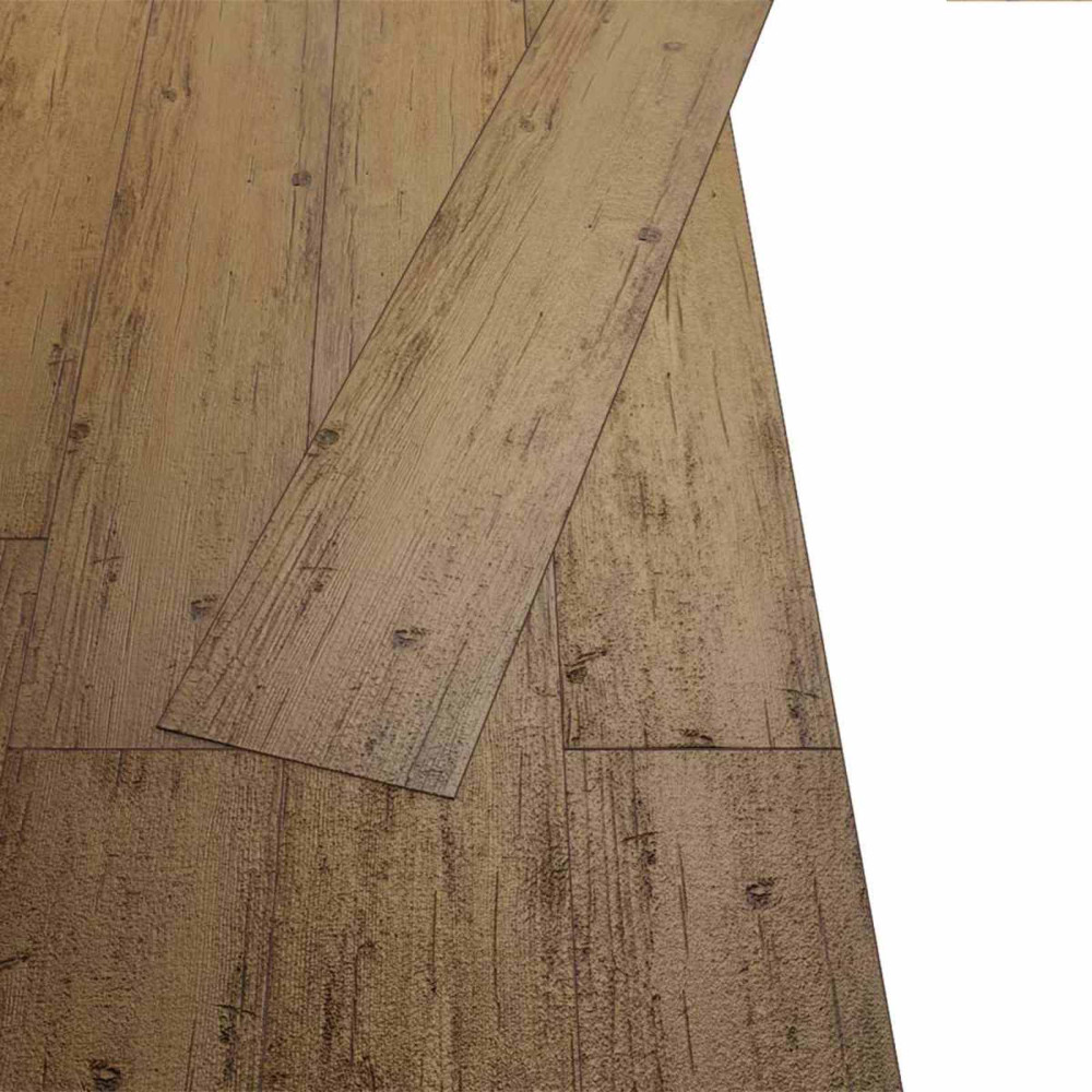 Produktbild för Golvplankor 36 pcs Valnöt Brun 5,02 m² PVC