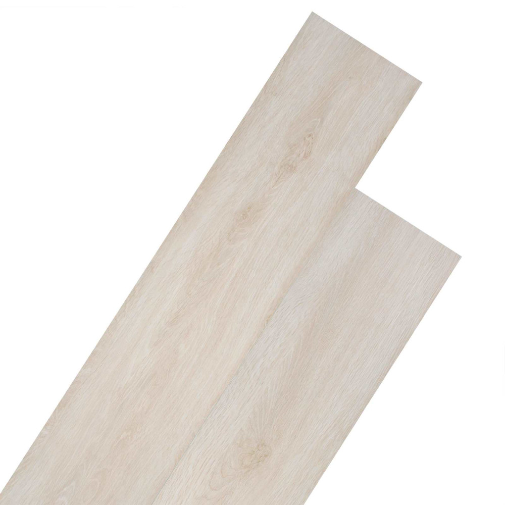 Produktbild för Golvplankor 36 pcs Ek Klassisk Vit 5,02 m² PVC