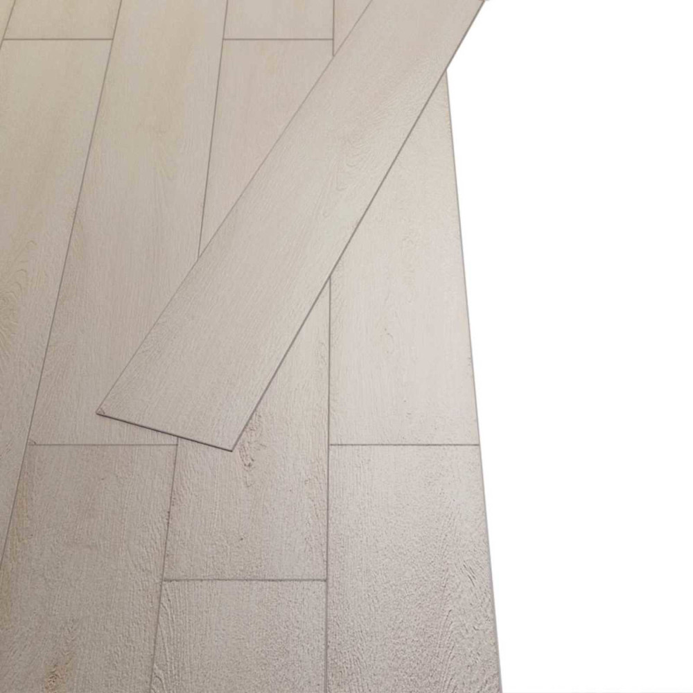 Produktbild för Golvplankor 36 pcs Ek Klassisk Vit 5,02 m² PVC