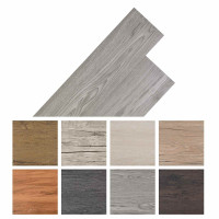 Produktbild för Golvplankor 36 pcs Mörkgrå 5,02 m² PVC