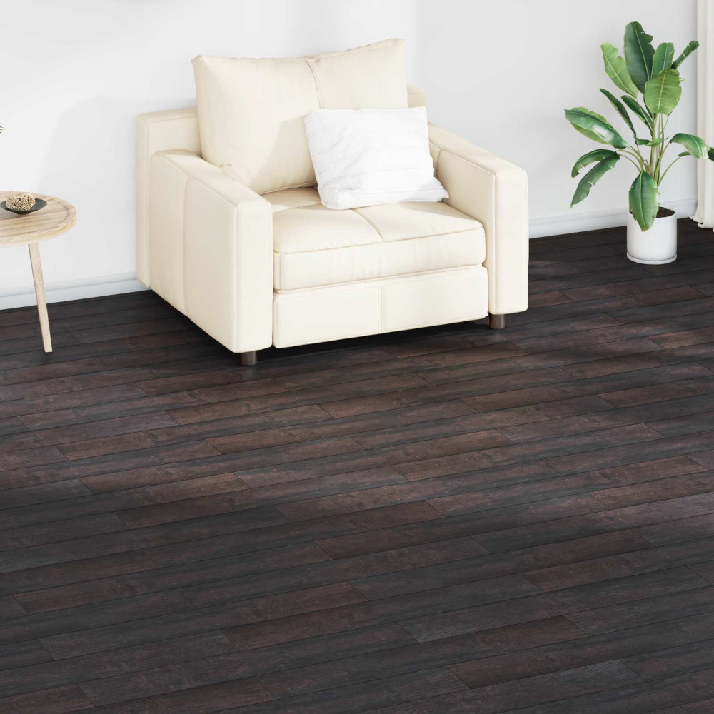 Produktbild för Golvplankor 36 pcs Mörkbrun 5,02 m² PVC