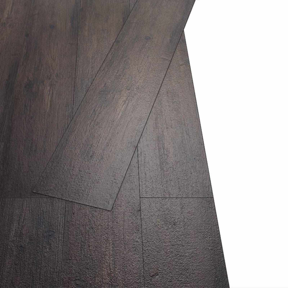 Produktbild för Golvplankor 36 pcs Mörkbrun 5,02 m² PVC
