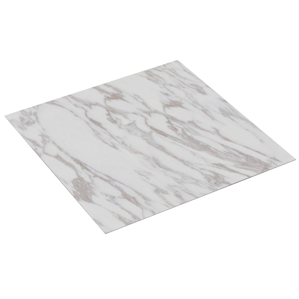 Produktbild för Golvplankor 5,11 m² 55 pcs PVC Vit marmor