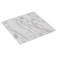 Produktbild för Golvplankor 5,11 m² 55 pcs PVC Vit marmor