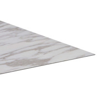 Produktbild för Golvplankor 5,11 m² 55 pcs PVC Vit marmor