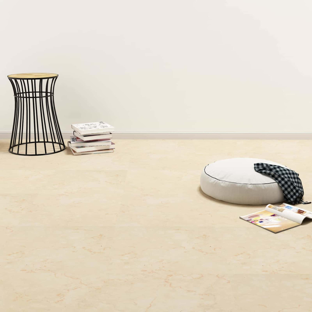 Produktbild för Golvplankor 5,11 m² 55 pcs PVC Mörk Beige