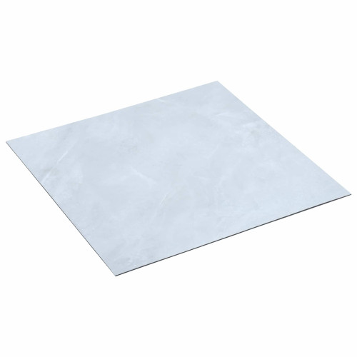vidaXL Golvplankor 55 pcs Vit 5,11 m² PVC