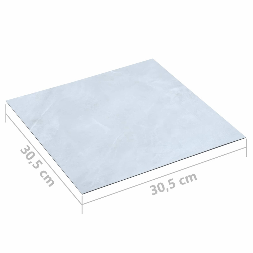 Produktbild för Golvplankor 55 pcs Vit 5,11 m² PVC