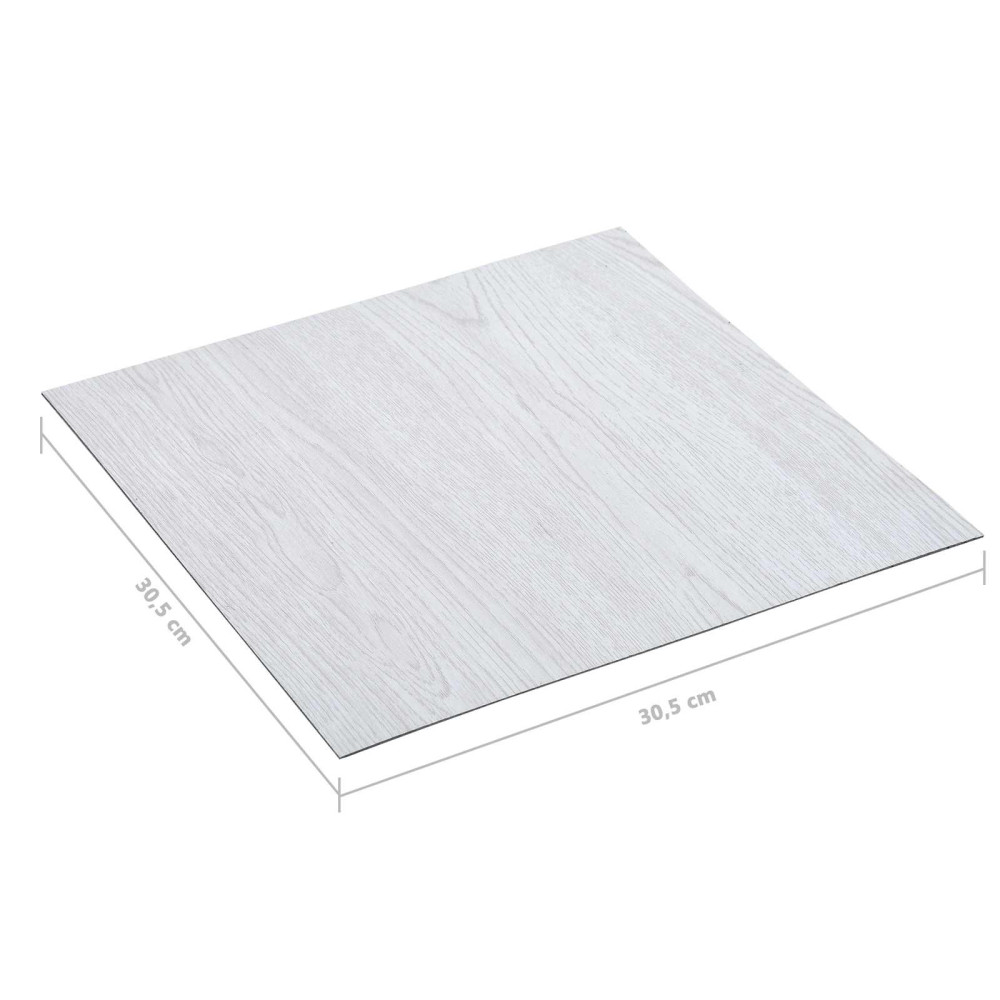 Produktbild för Golvplankor 5,11 m² 55 pcs PVC Vit trä