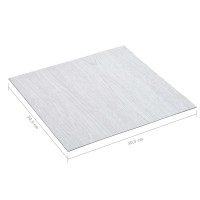 Produktbild för Golvplankor 5,11 m² 55 pcs PVC Vit trä