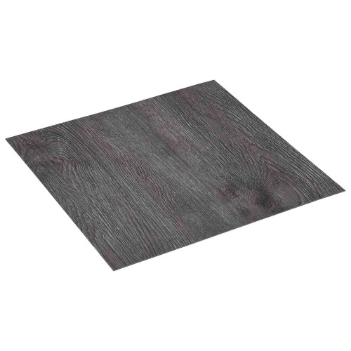 vidaXL Golvplankor 5,11 m² 55 pcs PVC Svart och Grå