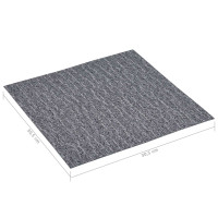 Produktbild för Golvplankor 5,11 m² 55 pcs PVC Vitt och Grått