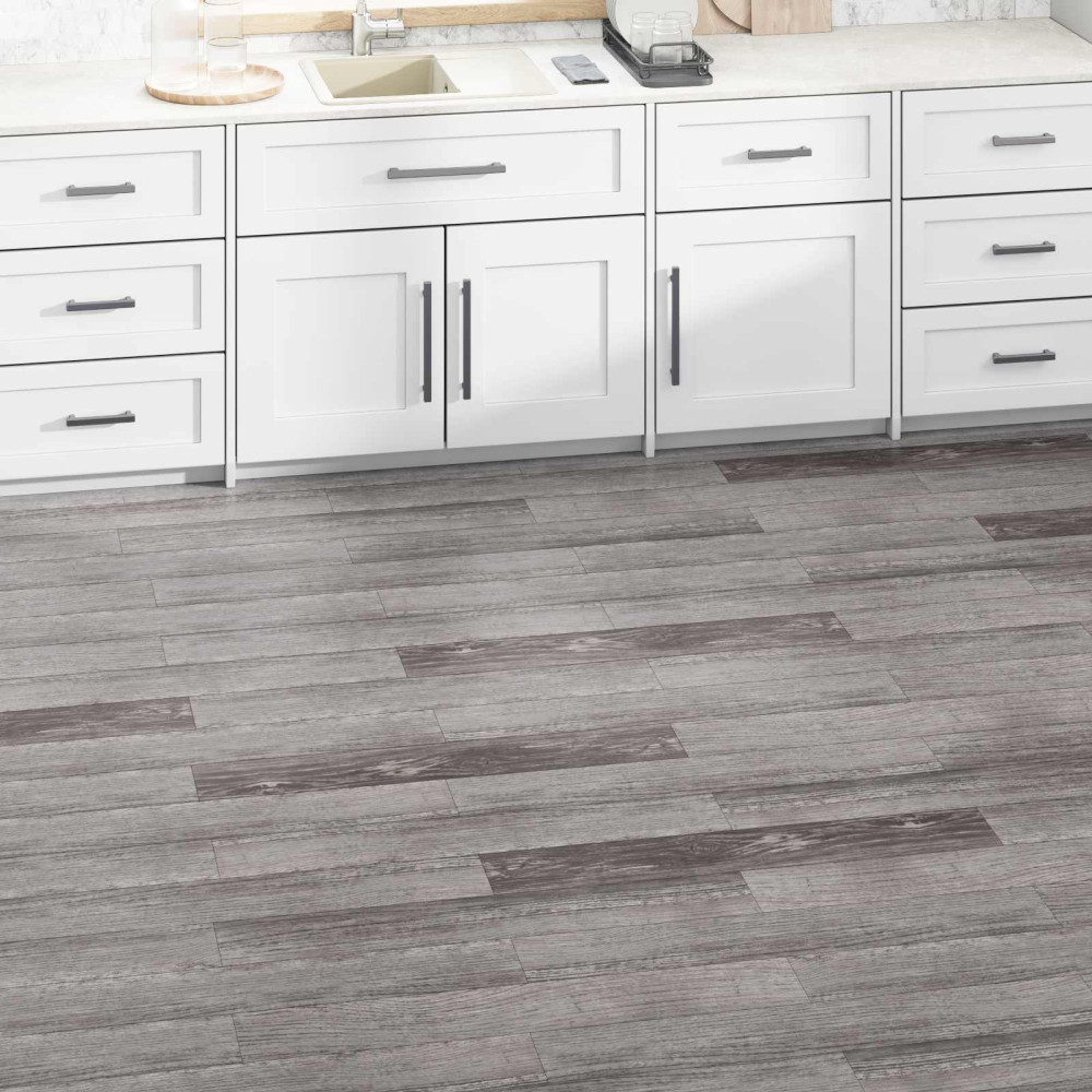 Produktbild för Golvplankor 5,02 m² 36 pcs PVC Randig trälook