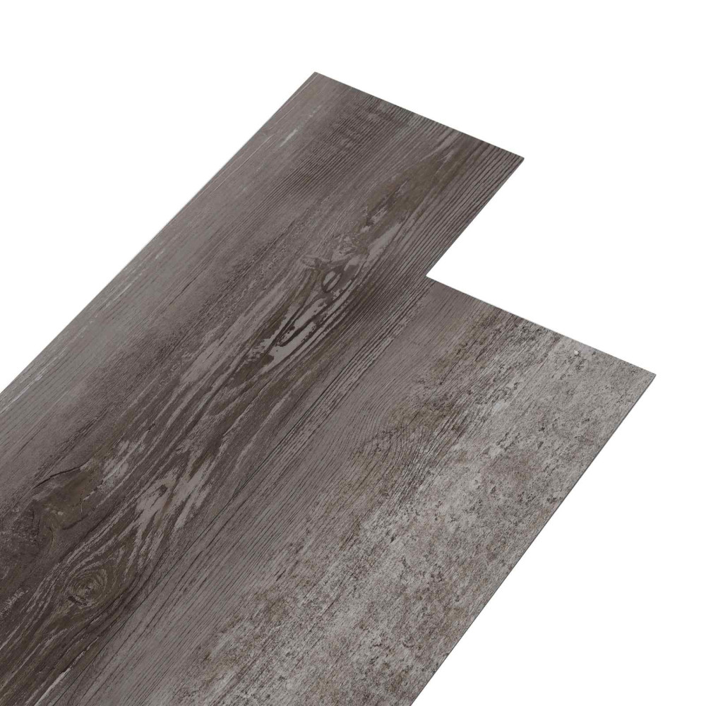 Produktbild för Golvplankor 5,02 m² 36 pcs PVC Randig trälook