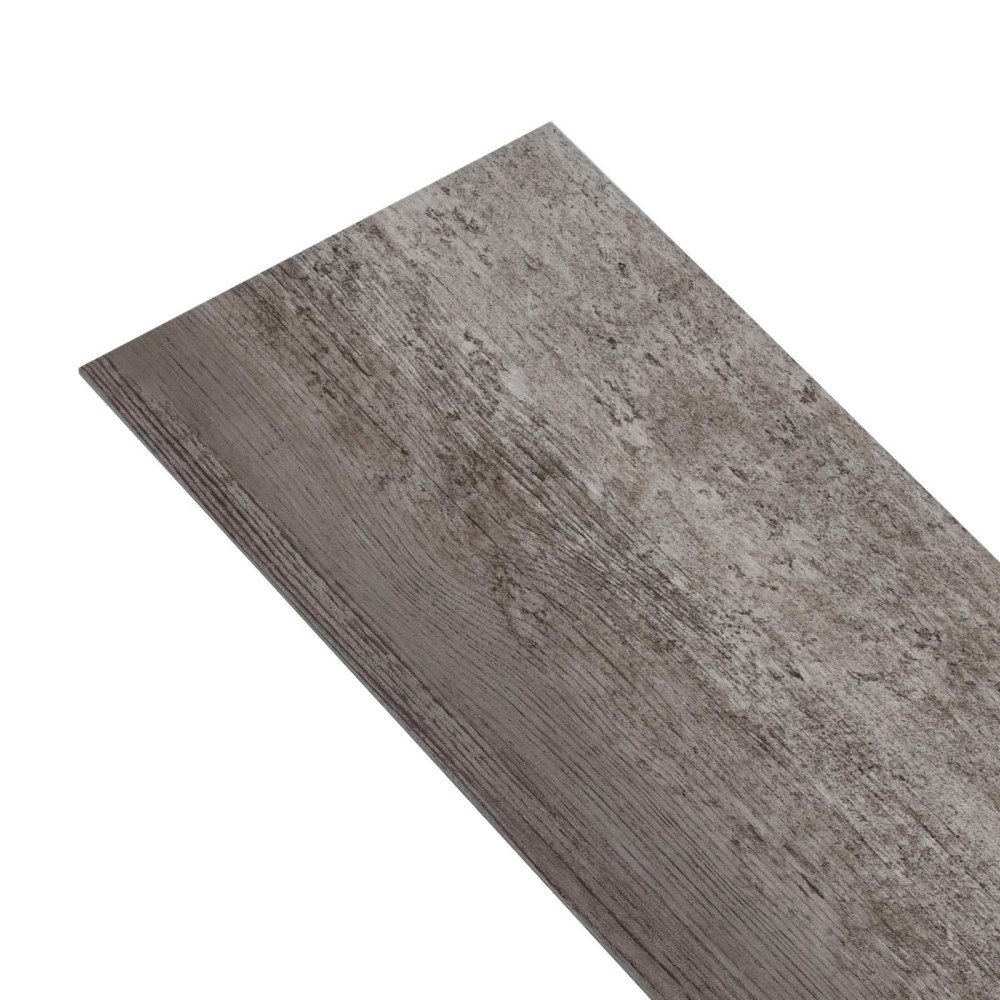 Produktbild för Golvplankor 5,02 m² 36 pcs PVC Randig trälook